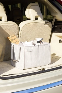 Araç İçi Gri Balıksırtı Bagaj Düzenleyici Araba Çantası Organizeri 31x36x27